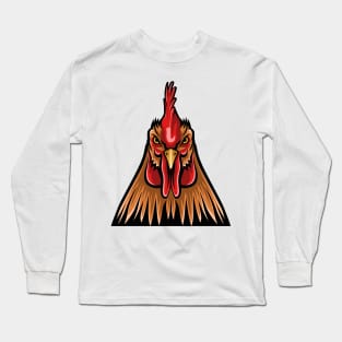 Rooster Head Long Sleeve T-Shirt